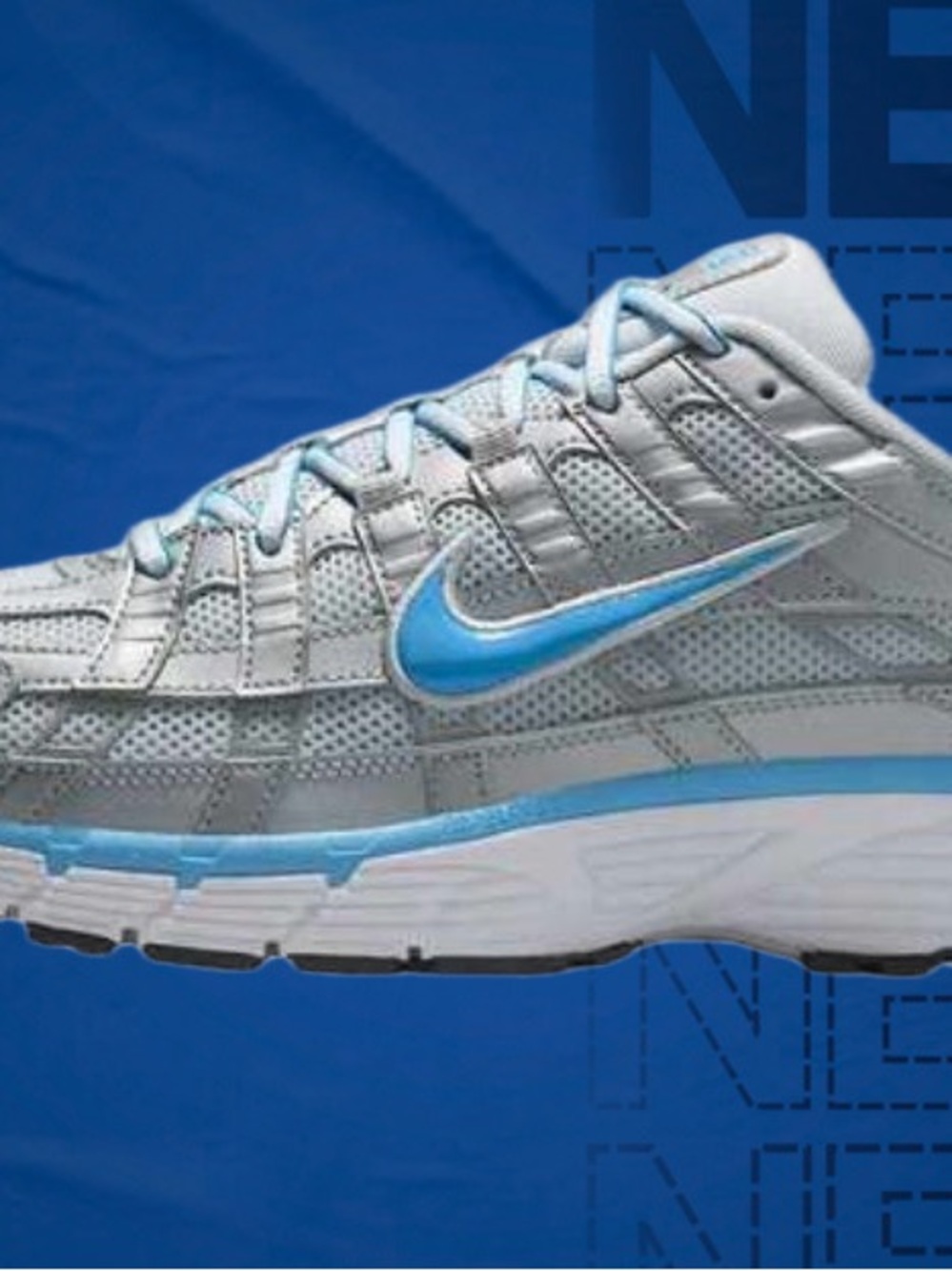 Nike p60000 Platinum and University Blues